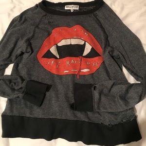 Wildfox Lip Sweatshirt Worn